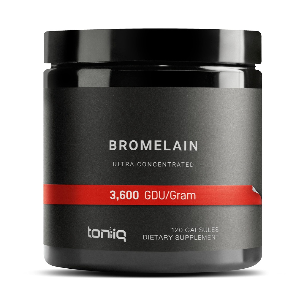 Kekuatan Tinggi Ultra Bromelain 500mg - 3600 GDU / Gram - Sangat berkonsentrasi dan Bioavable - Thirth Party Tested Formula - 120 Vegetarian Capsules - 120 Pelayan Per Kontainer - Tambahan Bromelain