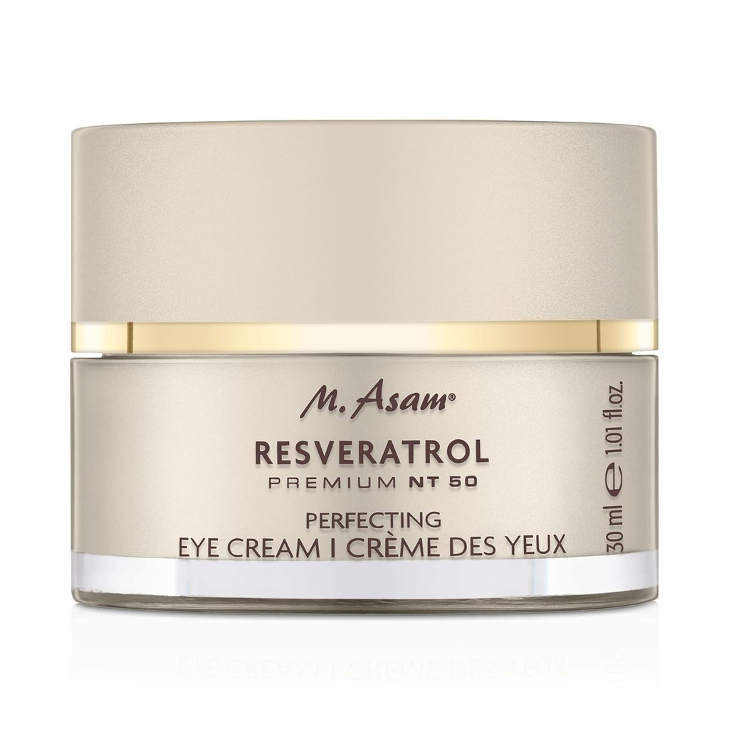 M. Asam Resveratrol Premium NT50 menyempurnakan Mata Krim - Anti- penuaan di bawah krim mata dengan resveratrol & hyaluronic asam untuk halus keriput & halus baris, vegan formula, 1.01 Fl Oz