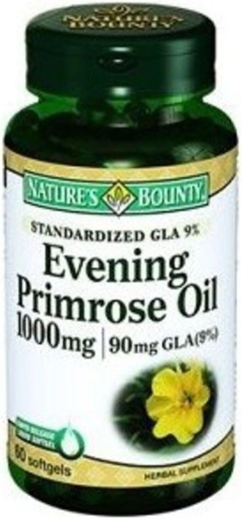 Malam Hadiah Alam Primrose Oil, 90mg, 60 Softgels (Paket 3)