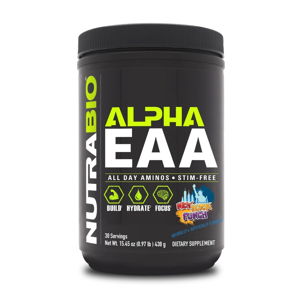 NutraBio EAAA - All- Day Amino Acids for Muscle Growth and Hydration