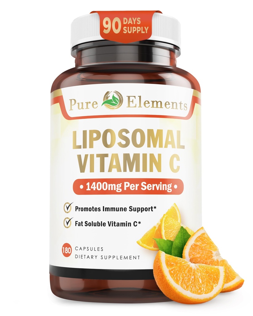 Lipomal Vitamin C Dieter Suplemen, Capsules Non GMO, Soy Free, Gluten Free