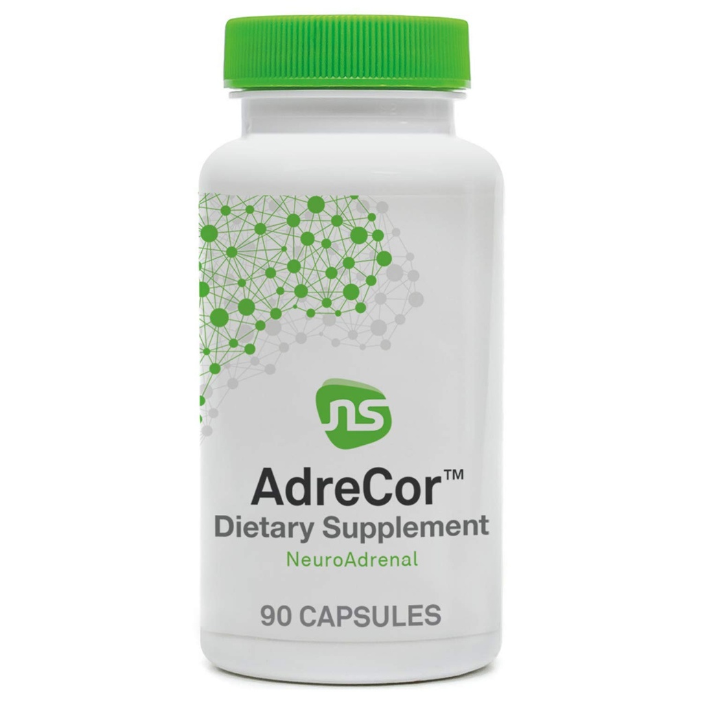 NeuroScience Adrenal Support for Women & Men - AdreCor - Gentle Energy Sutity - Promoses Adrenal Health & Healthy Cortisol Levels (90 Capsules)