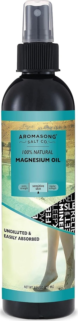 Semprotan Magnesium Ultra Pure untuk Sensitive Skin, 8 OZ,