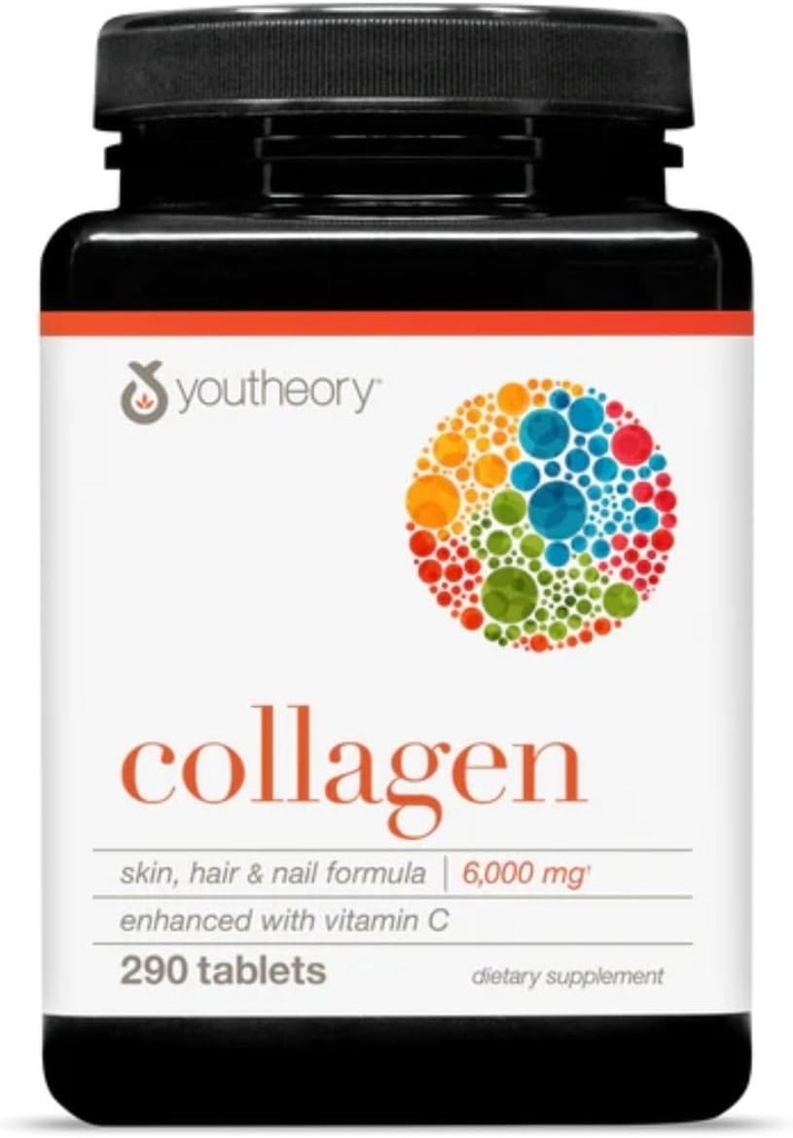 Youtheory Collagen, w / Vitamin C - 290 Tablet-Pack 1