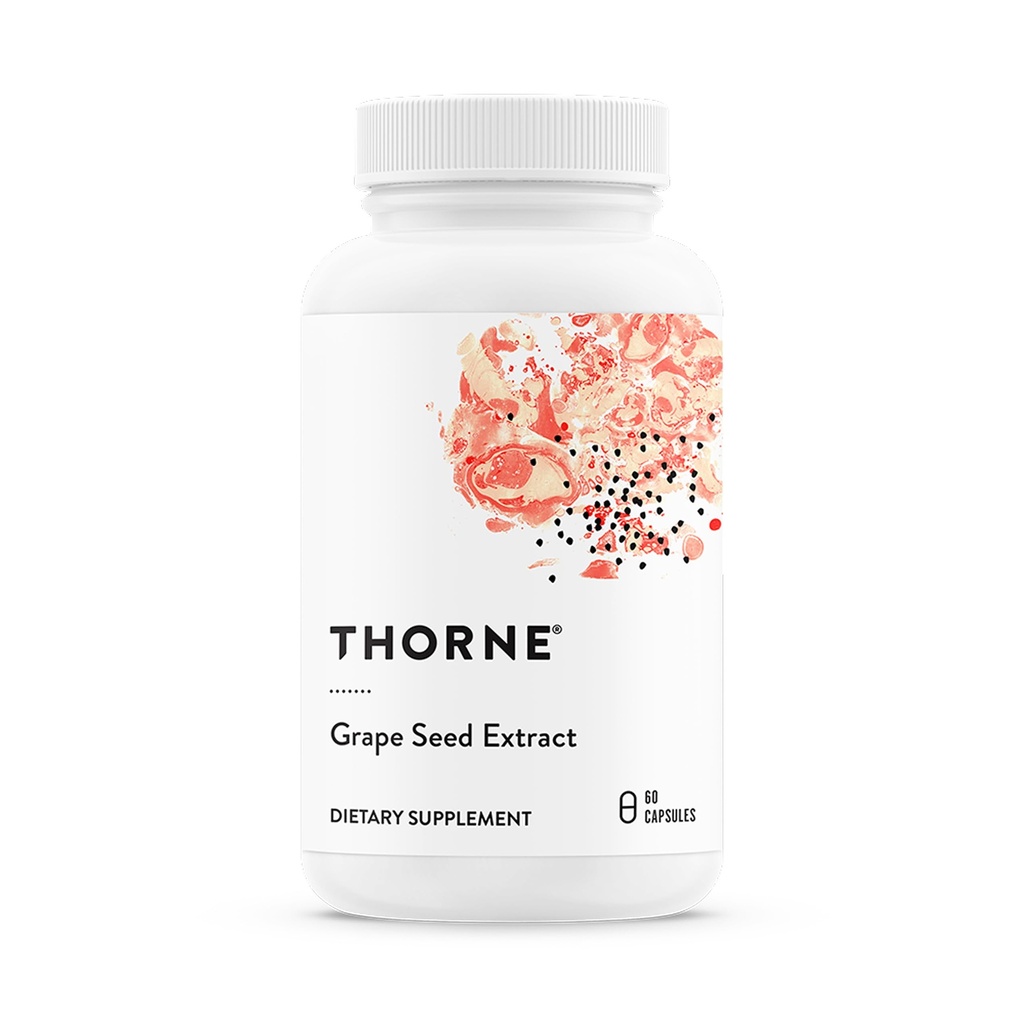 THORNE - Grape Seed Extract (Forgence O.P.C.-100) - Grap Benih Phytosome untuk dukungan antioksidan * - 60 Kapsul