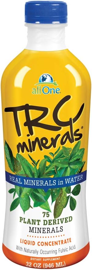 All One TRC Mineral Liquid 124; Unflafedored 124; Full Spectrum dari 75 Plant - Derived Trace Mintrolytes Per Ounce 124; 32oz
