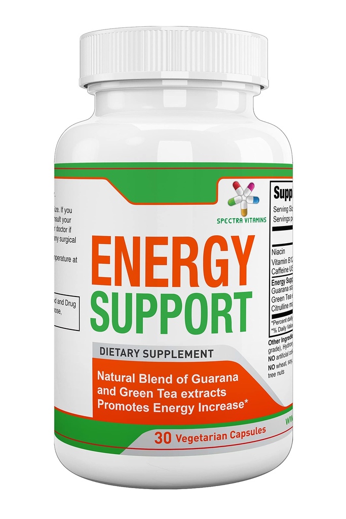 Spectra Vitamin Natural Energy Dukung 30 Kapsul - Guarana Kapsul - Vitamin B12
