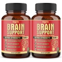 agobi 9in1 Dukungan Otak Suplemen - 2 Packs 60 Counts Blended Ashwagandha, Panax Ginseng, Gotu Kola, Ginkgo, Black Pepper & More - Accuracy, Focus, Memory & Energy Produksi Dukungan