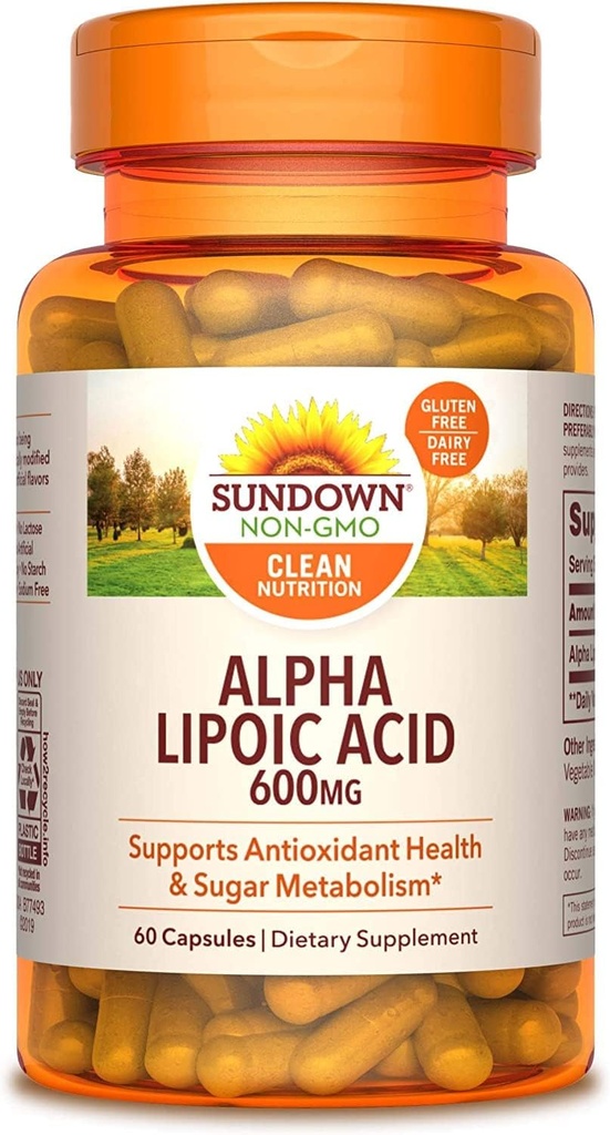 Sundown Aconals Super Alpha Lipoic Acid 600 mg Capsules