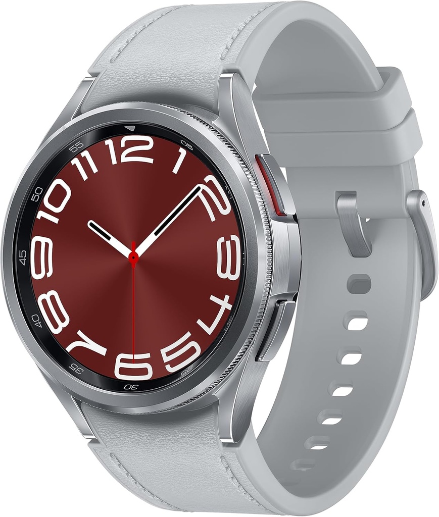 Galaxy Sasyeong Watch 6 Classic 43mm Bluetooth Smartwatch, Roating Bezel, Fitness Tracker, Personalized HR Zones, Advanced Slect Sleep Coaching, Heart Monitor, BIA Sensor, Health Insight, US Version Silver