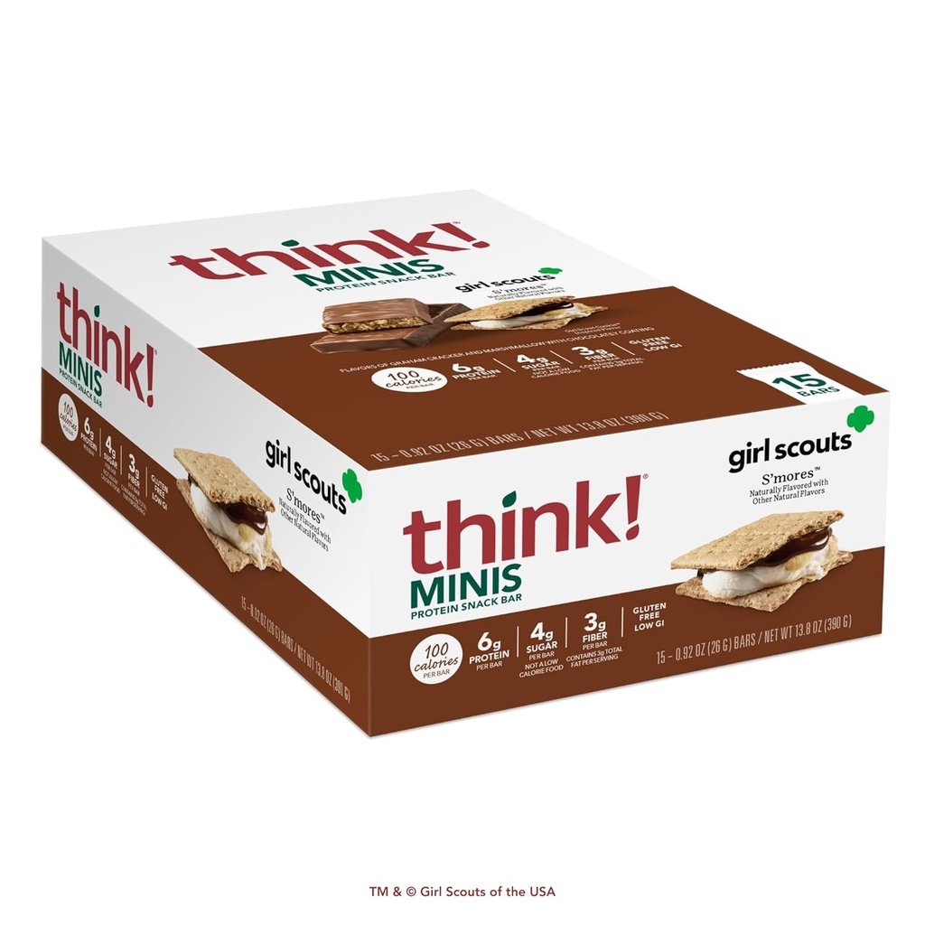 berpikir! Gadis Pramuka Minis, S 'mores, 15 Count