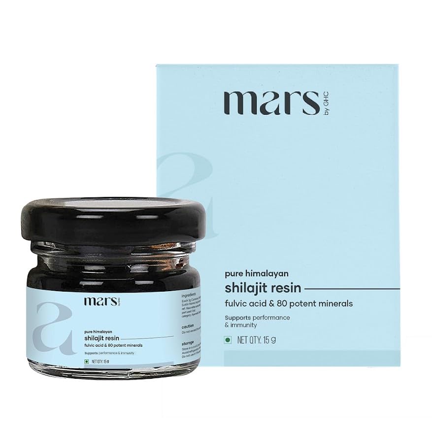 Mars Himalaya Organik Shilajit Resin 124; Natural Resin Sourced from The Himalaya 124; Supports Vitalitas, Energi & Overall Wellness 124; 15g Resin 124; Paket 1
