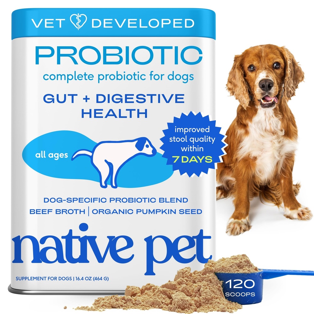 Propolasi Pet Asli untuk Anjing - Bubuk Progral Anjing untuk Kesehatan Digetical, Dukungan Gut, & Imune Boost - Vet- Formulated Powder untuk Potensi Maksimal dengan Enzymes Digevikal & Pregories - 120 Scoops