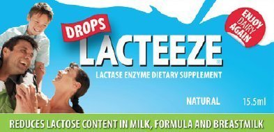 Lactase Enzyme Lateeze Drops 15.5 ml Liquid by Gelda Scientific by Gelda Scientific