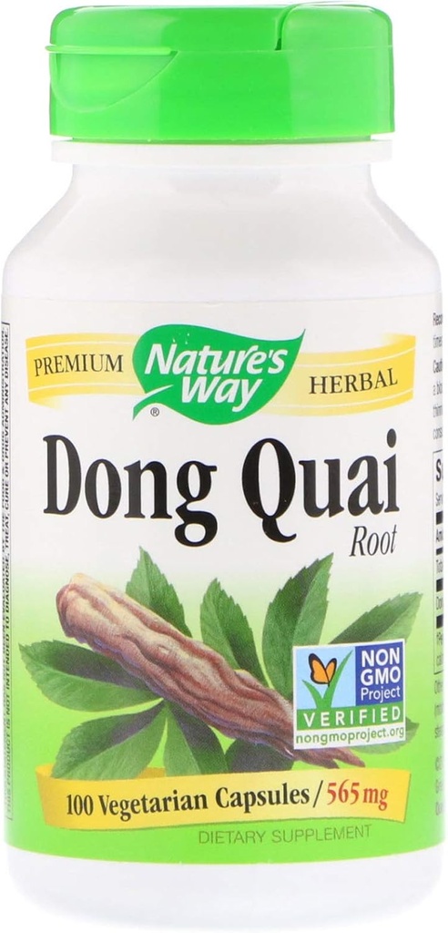 Nature 's Way Dong Quai Root -- 100 Capsules / 565 mg