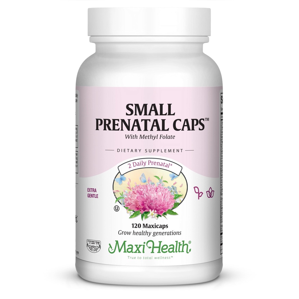 Maxi Small Prenatal Capsules dengan Metil Folate 120 ct