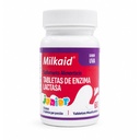 Milkaid Junior Lactase Enzyme Tablet Chewable for Laktosa Intoleransi 124; Prevents Gas, Bloating, Diare in Children 144; Fast Acting Dairy Digevival Supplemen Anak-Anak 124; 60 ct (60 Tablet, Grape)