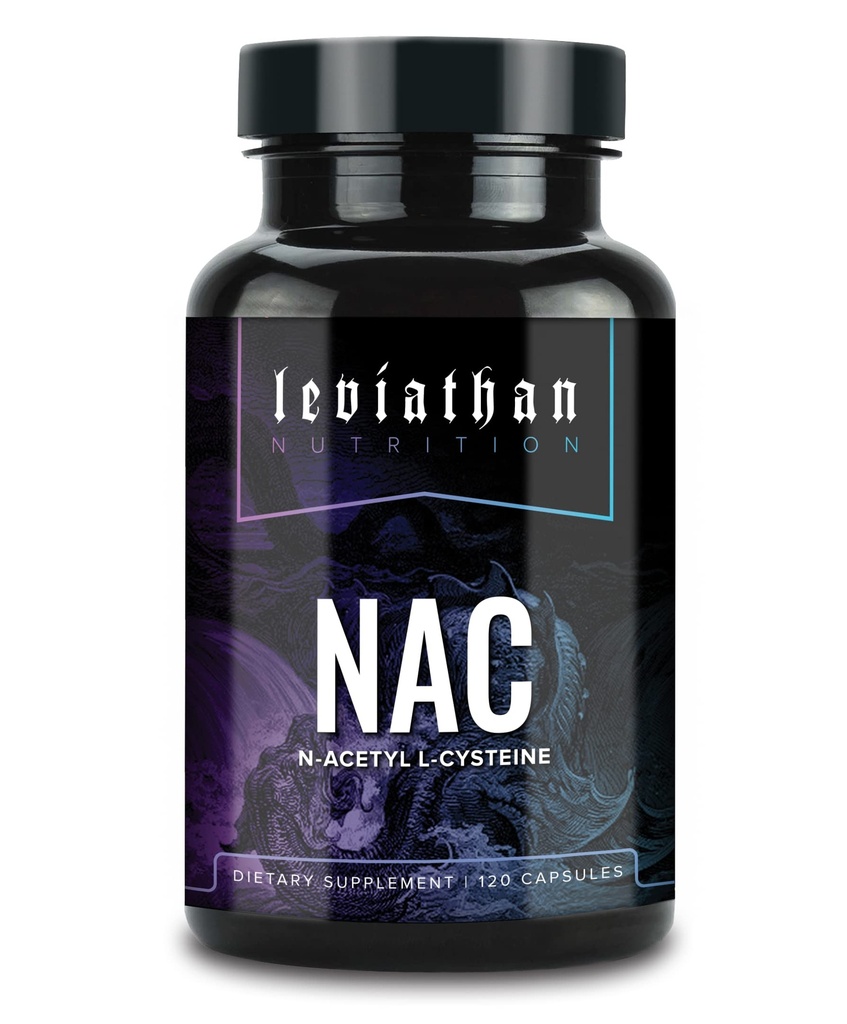 Tambahan NASTIL Cysteine Leviathan N. Asetil untuk Lung, Liver, Imune Dukungan - Mampu Antioksidan Dukungan untuk Glutathione Boost Tingkat 600mg, 120 Capsules
