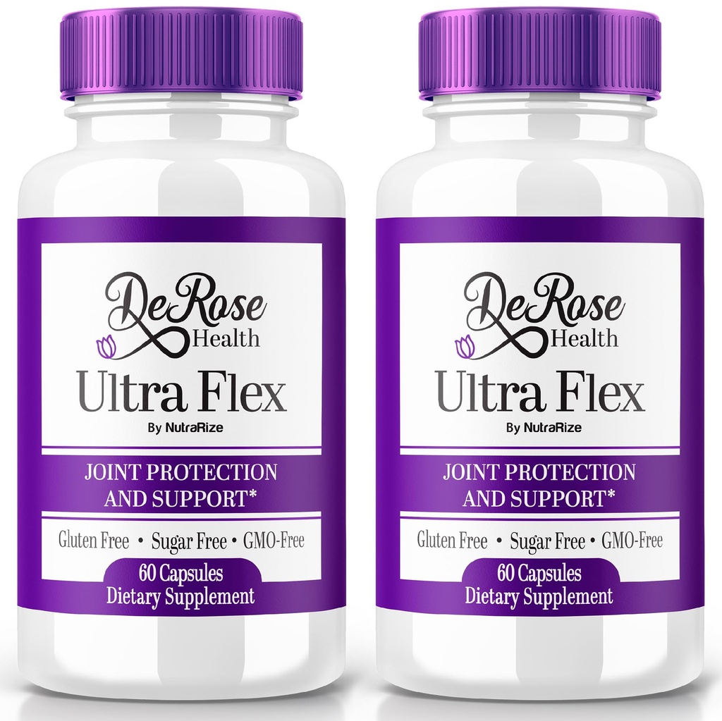 (2 Paket) Ultra Flex Capsules, Advanced Joint Suppplement, Ultra Flex Natural Health Formula, Max Power Pills untuk Wellness and Mobility, UltraFlex Vitamin Review (120 Capsules)