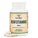 Benfotiamine 300mg Servings (Pameran Partai Ketiga, 120 Capsules, 150mg Per Cap) Non-GMO, ke Boost Thiamine B1 Levels (Lebih Absorbable Than Thiamine, Fat Soluble) oleh Double Wood