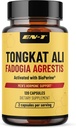 EN-1 Tongkat Ali untuk Pria (Longjack) Fadogia Agrestis dan Tongkat Ali Suplemen 1205mg per Serving dengan BioPerine, Tongat-ali untuk Pria - 120 Capsules Tonkat - Ali Long Jack