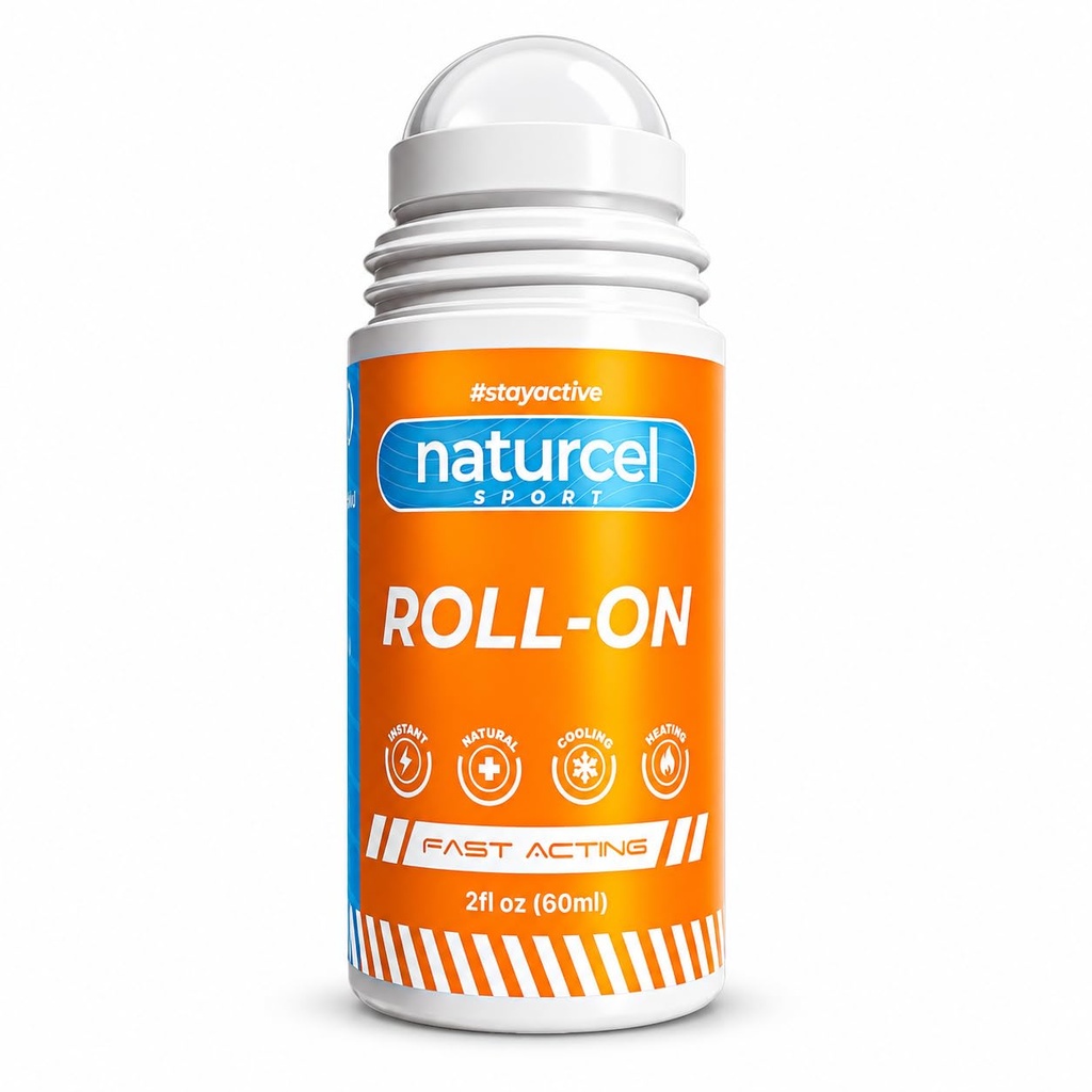 Sport Rolls-On, 2FL OZ, Topical Reliever for Aches and Pains of Muscles and Joints, Cooling, Fast Acting, Mess Free Massage Roller, Cololless