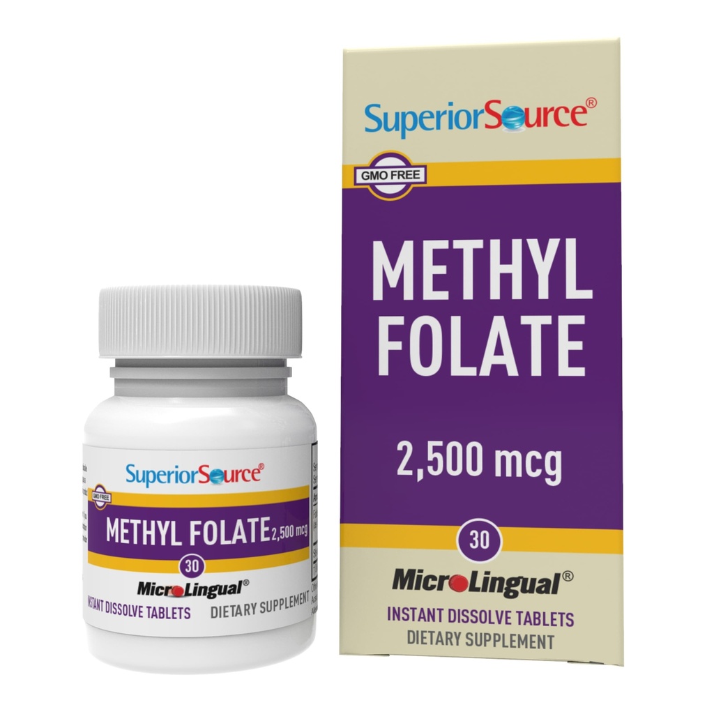 Metode Sumber Superior Gagal 2.500 mcg - Penambahan Pemasangan Untuk Perempuan & Pria - Metholated Suffolate Support Pasport Heally Nervous System & Red Blood Cells