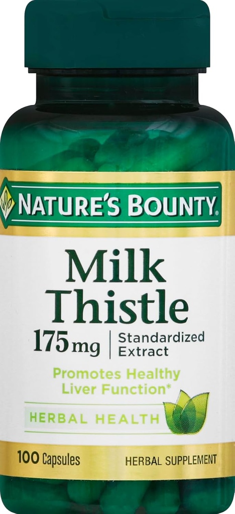 Nature 's Bounty Milk Thistle 175 mg, 100 Count