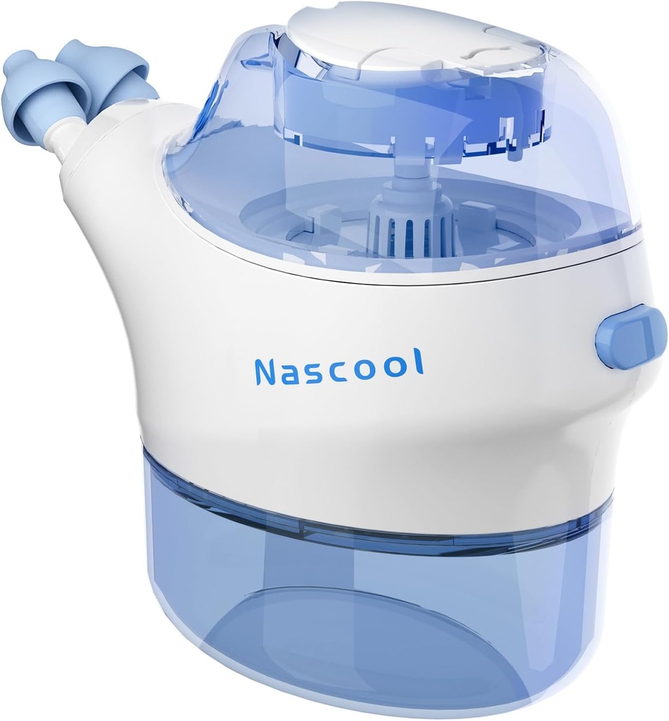 Sistem Irigasi Nasal dengan 50 Paket Garam, Electric Neti Pot Nose Cleaner Sinus Mesin untuk Sinus Relief Nasal Consultion Runny Nose