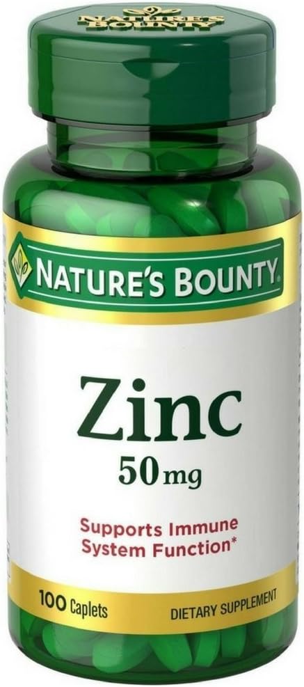 Nature 's Bounty Zinc 50 mg Caplets 100 ea