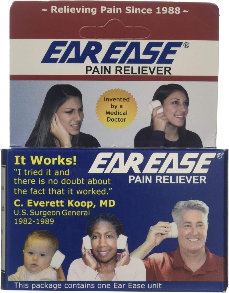 Reliever sakit untuk Dewasa, Anak-anak & Warga Senior - Alam, Aman, Tidak-Invasif, Akting Cepat & Efektif Relief Earache dari Sinus Tekanan, Ketinggian Perubahan, Perenang, Alergi, Dingin & Flu
