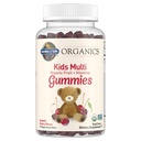 Garden of Life Organics Kids Gummy Vitamin, Sertifikasi Organik, Non-GMO & Vegan Lengkap Anak-Anak - B12, C & D3 Gluten, Soy & Dairy Free Real Fruit Chew, Multi, Cherry, 120 Count