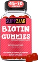 Vegan Biotin Guvor Vitamin - Non-GMO, Glutin & Gluten- Free, 90 Gummies - SUPZAAR