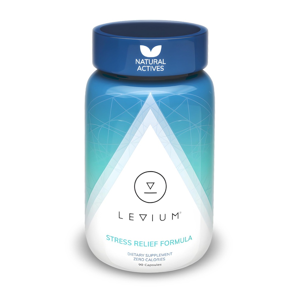 Suplemen Suplemen Dukungan Terkuat Levium Relief Maksimum Stress: 124; Tenang dan Mood Dukungan dengan KSM-66 Ashwagandha, GABA, L- Theanine, Magnesium 124; 90 Capsules, 30 Hari Suppply