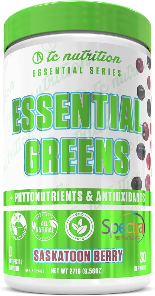 Spectra, Organik Matcha, Spirulina, Lebih dari 124; Progities & Intervention Dukungan, Antioksidants; Stephania Sweeded, Saskatoon Berry, 30 Serv, Non-GMO, Vegan