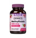 Bluebonnet EarthSweet Methylfolat 400 mcg Cellular Active Coenzim 5- MTHF L Methyl Felour Suplemen - Prenatal & Energy Dukungan Tidak-GMO, Vegan, Gluten- Free - raspberry - 90 Tewable Tablet