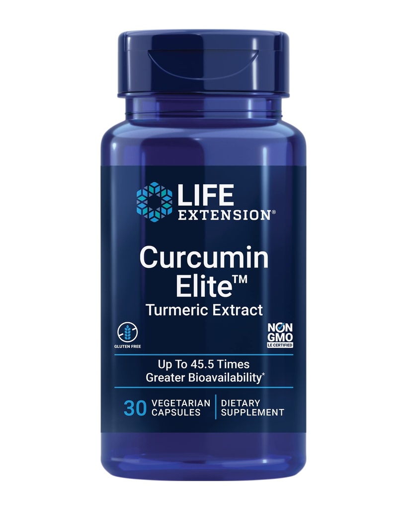 Extension Curcumin Elite ™ Turmeric Extract, 500 mg, curcuminoid, turmerones, Fenugreek, Inflammation Health Support, Heart & Imune Dukungan, Gluten- Free, Non-GMO, Vegetarian, 30 Capsules