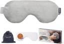 Luxtude Heated Eye Mask for Dry Eyes with Flaxseed & Lavender, Microwave Warm Eye Compress Moist Moist Mask, Weighted Eye for Sleeping, Hot Stye Eye Compress for Puffy Eyes, Dark Circles (Gray)