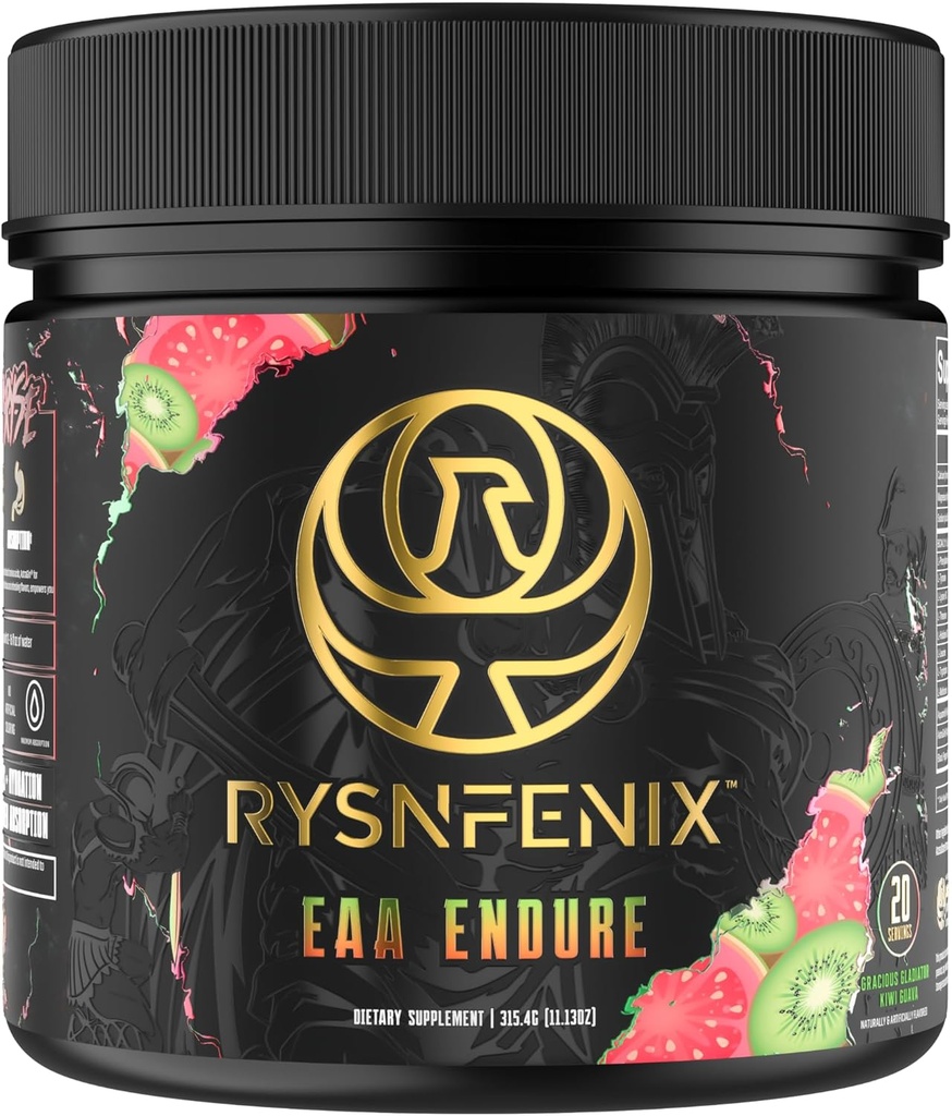 Sistim EAA - 11g EAA + BCAA dengan Astragin & Black Pepper Extract untuk Absorpsi Amino & Aquamin Electrolite for Hydration 124; 25 Servings (Kiwi Guava)