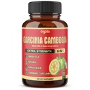 Pure Garcinia Cambogia Capsules - 6in1 with Green Tea, Arjuna, Bulb Bawang, Turmeric & Black Pepper - 90 Negara