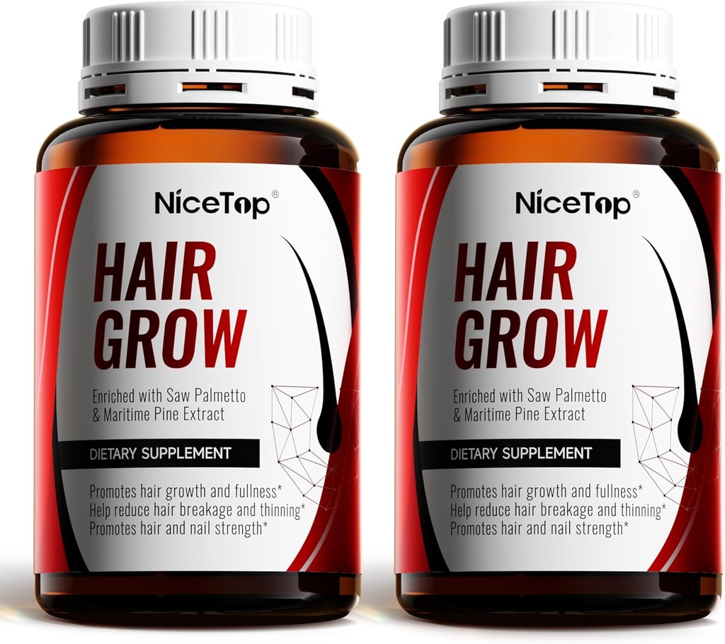 Perkembangan Rambut, Dukungan Rambut Untuk Kekuatan, Pertumbuhan Tebal, dengan Biotin, Vitamin A, C, E, Zinc, Katup (2)
