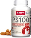 Jarrow Formula PS100 Phosphatidyserine 100 mg, Dietary Suppplement for Brain Health and Cognition, 30 Softgels, 10-30 Day Suppply