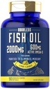 Carlyle Fish Oil 2000mg 124; 600mg Omega 3 Suplemen untuk Pria & Perempuan: 124; 90 Softgels Odorless 124; Lemon Flavarored 124; Non-GMO dan Gluten Bebas