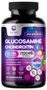 Glucosamin Chondroitin MSM Joint Suplemen 2100mg - dengan Glucosamine Sulfate, Turmeriic, Boswellia, Quercetin & Bromelain - Nature 's Ekstra Fleksibilitas, Mobilitas & Gabungan Dukungan, 60 Capsules