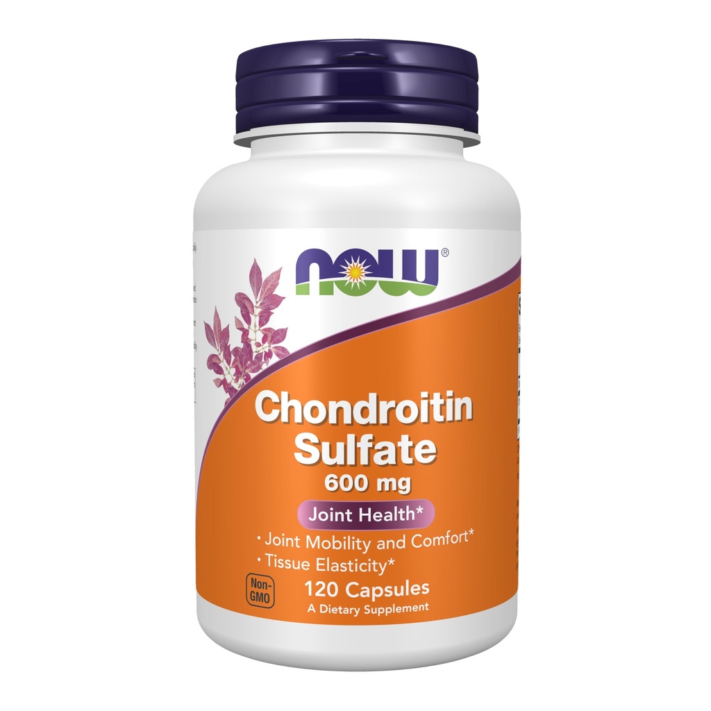 Sekarang Makanan Suplemen, Chondroitin Sulfate 600 mg (a Glycotaminoglycan), Gabungan Kesehatan *, 120 Capsules