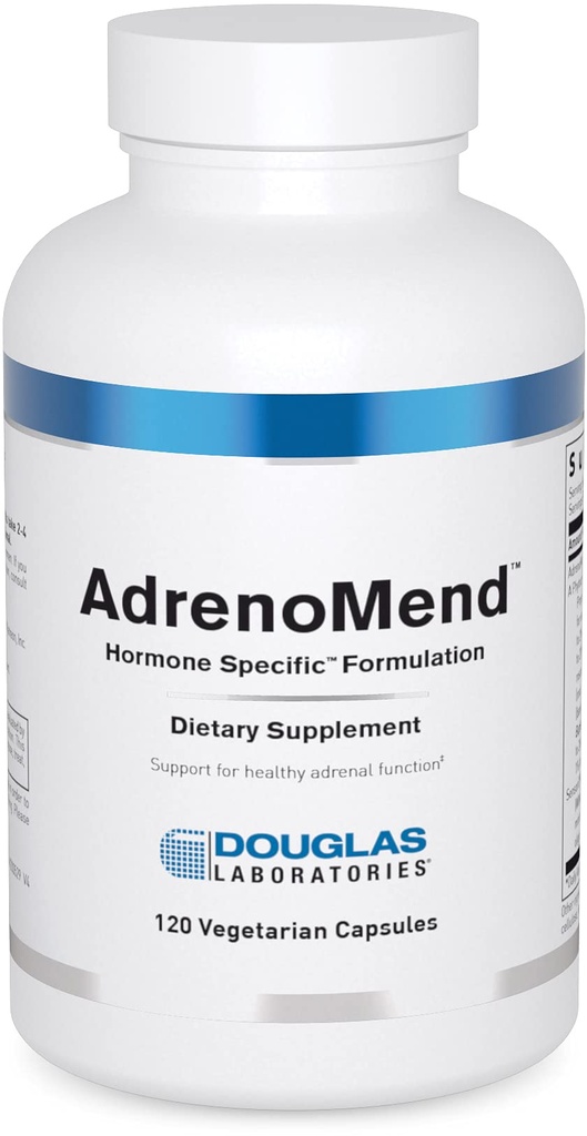 Douglas Laboratorium AdrenoMend - Rhodiola Herbal Suplemen - Adrenal Dukungan - With Ashwagandha, Bacopa Monnieri, & Other Adaptogens - Non-GMO - 120 Vegetarian Capsules