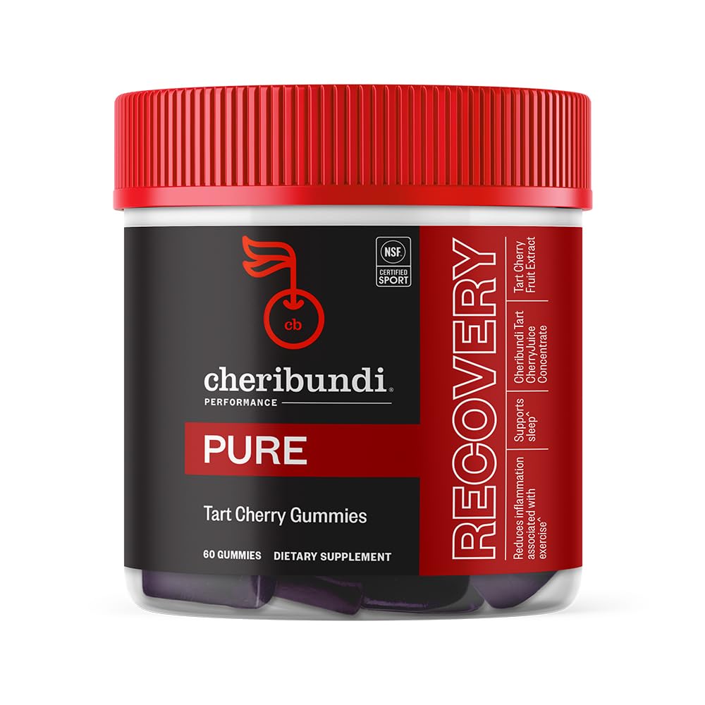 Pathbundi Tart Cherry Gummies Pure 124; Performance for Maximum Recovery dengan 25 Tart Cherries 124; powerful Antioksidant Dukungan, Non-GMO, Bebas, Vegan 124; 20 Kalori per Serving 124; 60 Count