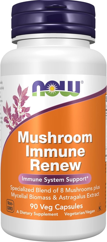 Suplemen Sekarang Foods, Imune Renew ™ dengan Astragalus Root Extract, Immune System Support *, 90 Veg Capsules