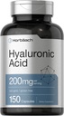 Horbach Hyaluronic Acid Supplement: 124; 200 mg 124; 150 Capsules 14; Non-GMO dan Gluten Free Suplement