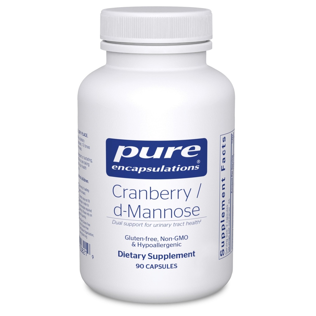 Encapsulasi Murni Cranberry D-Mannose - Mendukung Kesehatan Tract Uriner * - dengan Cranberry Fruit Solids - Vegan & Tambahan Diet Non- GMO - 90 Kapsul